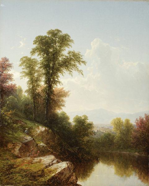 River Scene, Catskills, 1861, John William Casilear