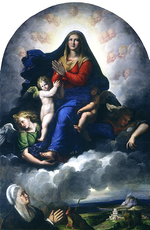 The Apparition of the Virgin, 1535, Girolamo da Carpi