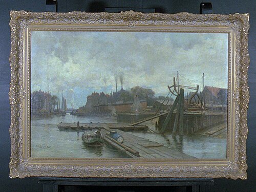 Scheepswerf aan de Zalmhaven te Rotterdam, , Willem Adrianus Fabri