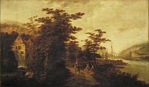 Landscape near the River Rhine, 1665, Claes Jansz. van der Willigen