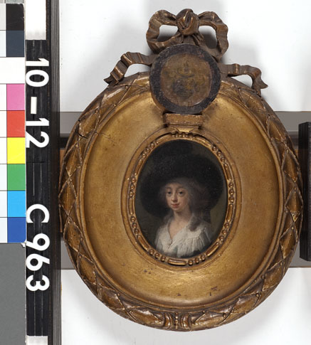 Portrait of a woman, possibly Constantia Catharina Henrietta van Baerle (1772-1851), 1787, Nicolas Joseph Delin