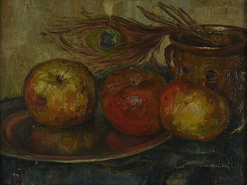 Stilleven met appels, , Hendrik van Randwijk