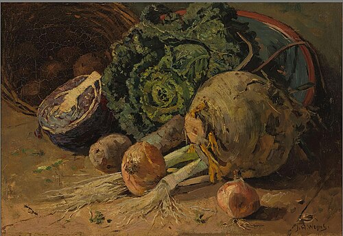 Stilleven (groenten), 1905, Jan Harm Weijns