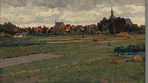 View of Hattem, 1917, Jan Harm Weijns