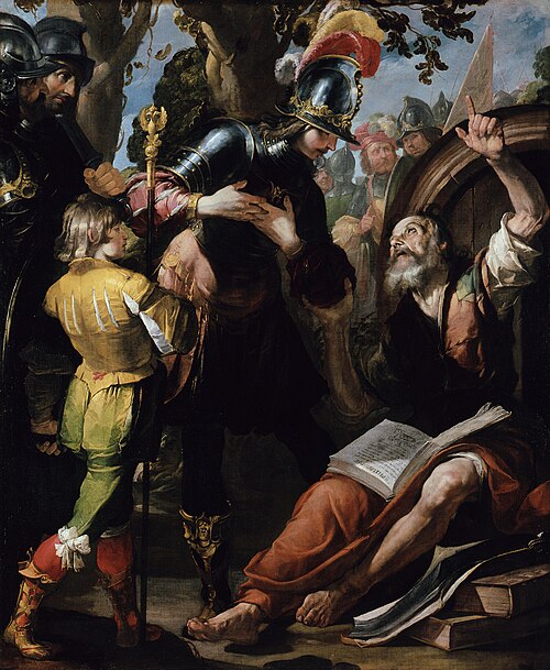Alexander and Diogenes, 1630, Gioacchino Assereto