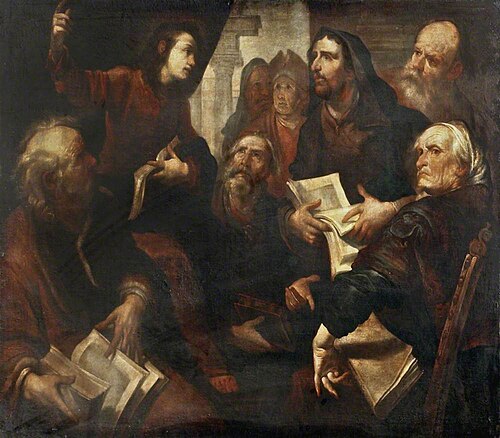 Christ among the Doctors, , Gioacchino Assereto