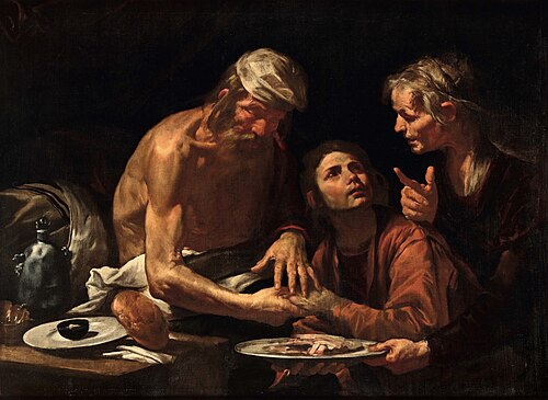 Isaac blessing Jacob, , Gioacchino Assereto