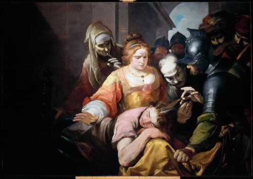 Samson  und  Delilah, 1630, Gioacchino Assereto