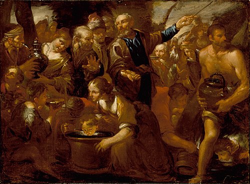 Moses Striking the Rock, 1630, Gioacchino Assereto