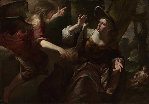 The Angel appears to Hagar and Ishmael, 1640, Gioacchino Assereto