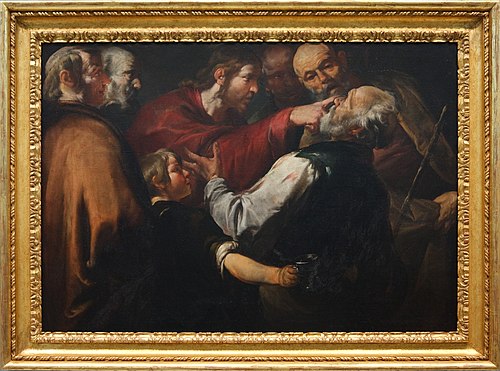 Christ Healing the Blind Man, 1640, Gioacchino Assereto
