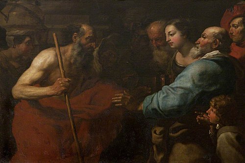 Diogenes with his Lantern, 1634, Gioacchino Assereto