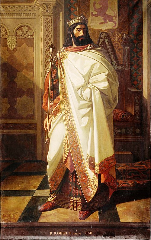 Ramiro I rey de Asturias, 1852, Isidoro Santos Lozano Sirgo
