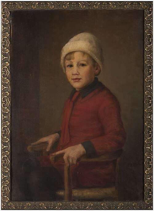 Portret van W.A.B. van Sloterdijck als kind, 1922, Oene Schreuder