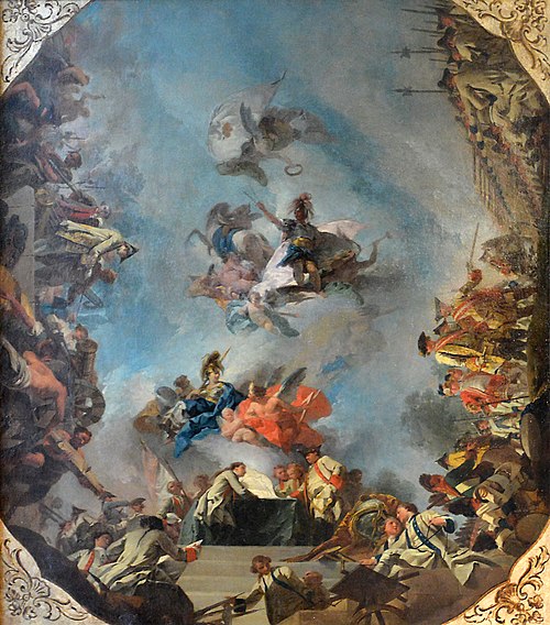 Allégorie de la vie militaire, 1760, Gregorio Guglielmi