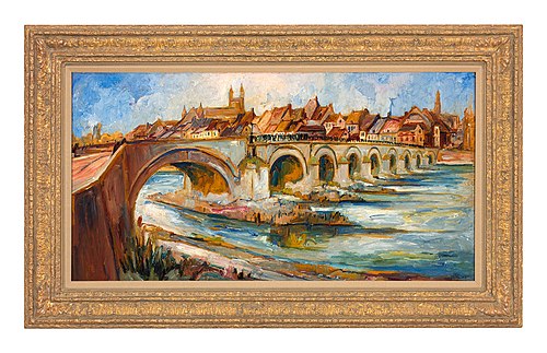 The Sint Servaasbrug in Maastricht, 1928, Henri Jonas