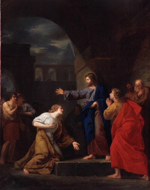 La Cananéenne aux pieds de Jésus-Christ, 1784, Guillaume Guillon Lethière