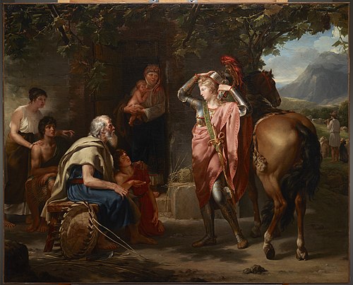 Herminie chez les bergers, 1795, Guillaume Guillon Lethière