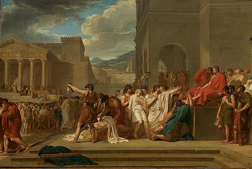 Brutus condamnant ses fils à mort, 1788, Guillaume Guillon Lethière