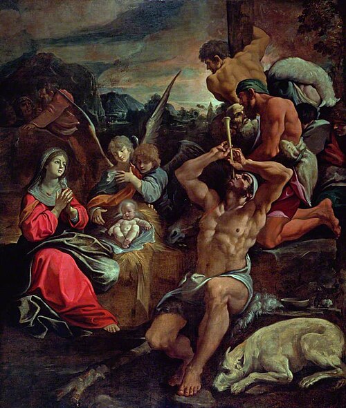 The Adoration of the Shepherds, , Giacomo Cavedone