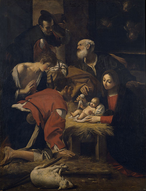 The Adoration of the Shepherds, 1628, Giacomo Cavedone