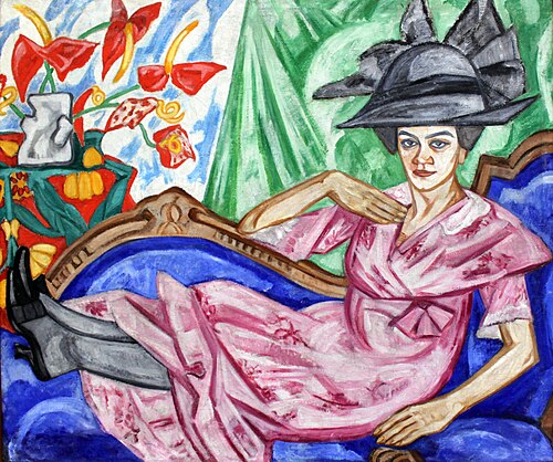 Portrait of Anna Vladimirvna Rozanova, 1912, Olga Rozanova