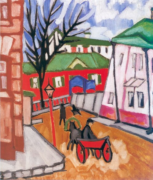 Cityscape, 1910, Olga Rozanova