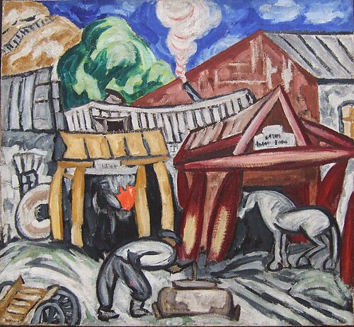 Smithy, 1926, Olga Rozanova