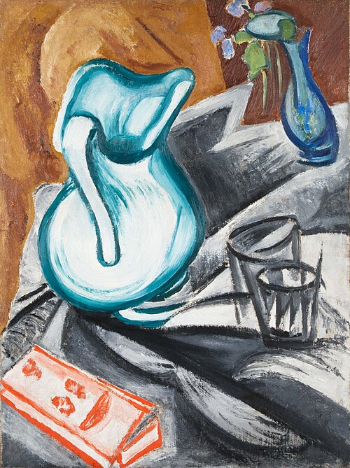 Still life with Green Jug, 1913, Olga Rozanova