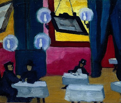Restaurant, 1911, Olga Rozanova