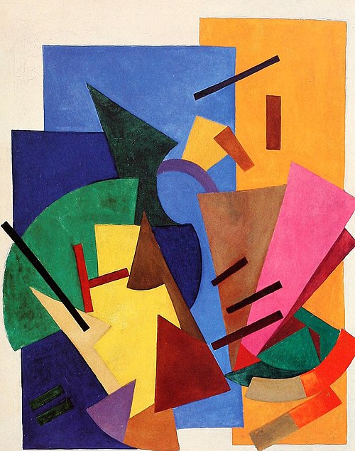Flight of Airplane, 1916, Olga Rozanova