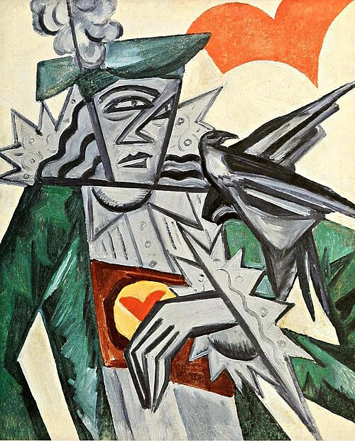 Jack of Hearts, 1915, Olga Rozanova