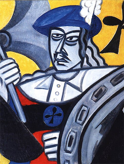 Jack of Clubs, 1915, Olga Rozanova