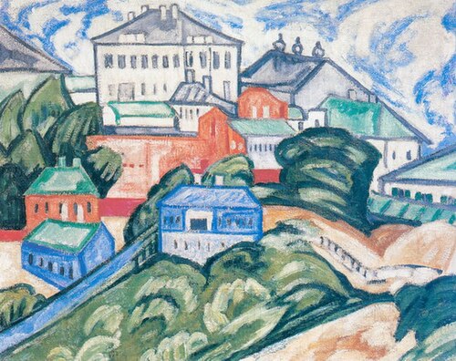 Cityscape, 1912, Olga Rozanova