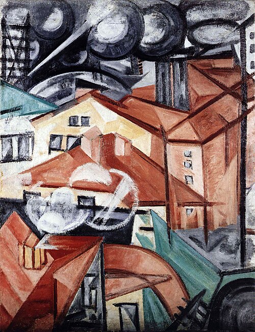 Cityscape, 1912, Olga Rozanova