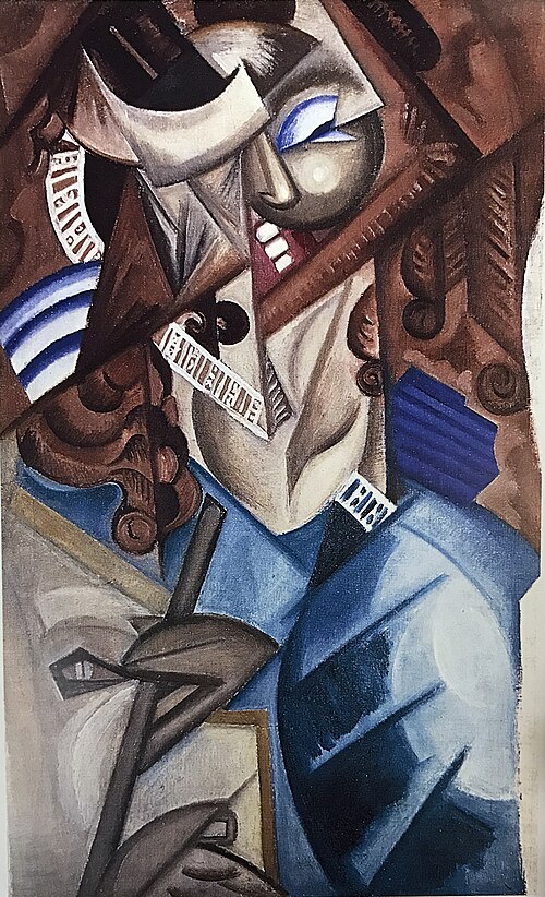 Portrait, 1913, Olga Rozanova