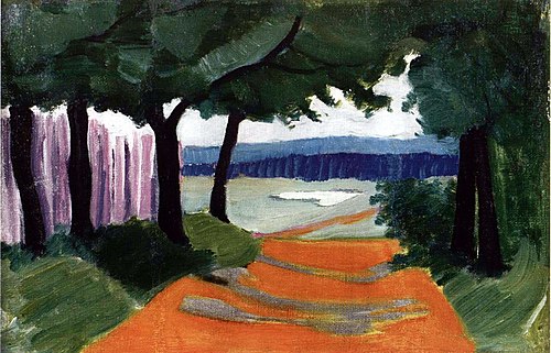 Paysage, 1909, Olga Rozanova