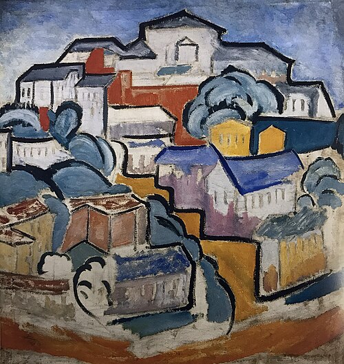 Cityscape, 1912, Olga Rozanova