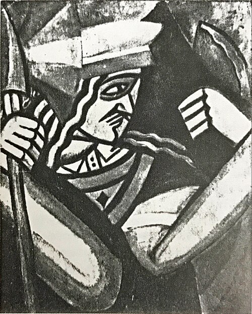 Jack of Diamonds, 1915, Olga Rozanova