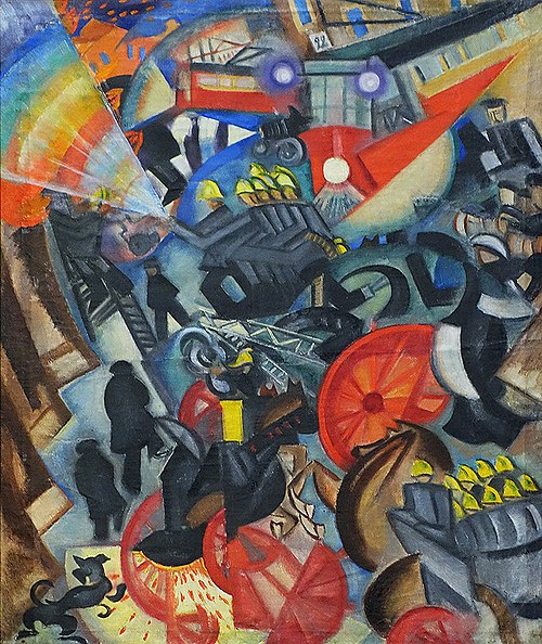 Fire in the City, 1914, Olga Rozanova