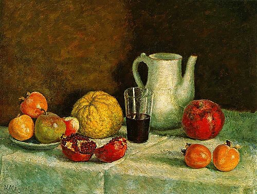 Still-life with the broken pomegranate, , Ilya Mashkov