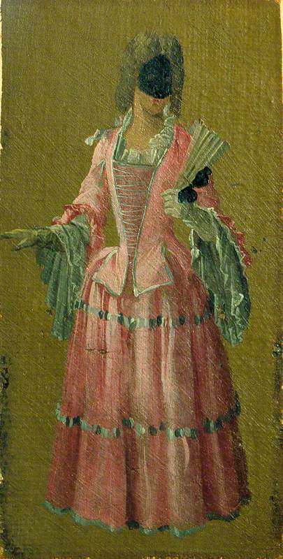 A Masked Lady, 1705, Luca Carlevarijs