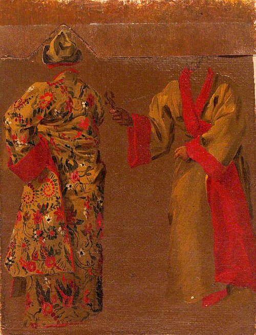 Two Costume Studies, 1705, Luca Carlevarijs