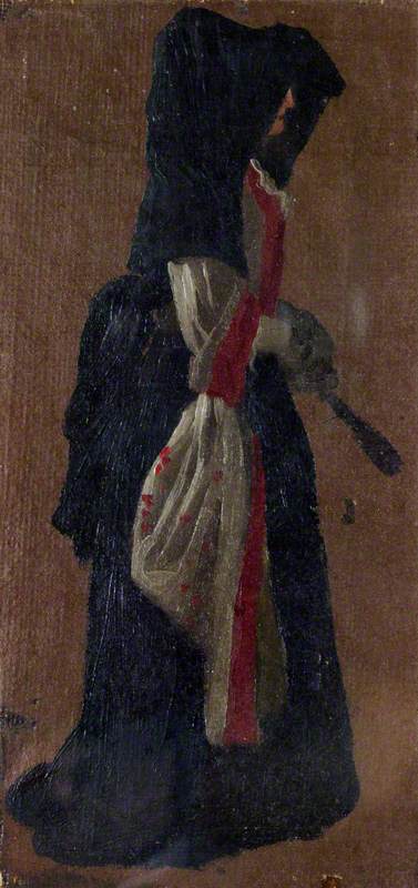 A Lady Seen in Profile, Holding a Fan, 1705, Luca Carlevarijs