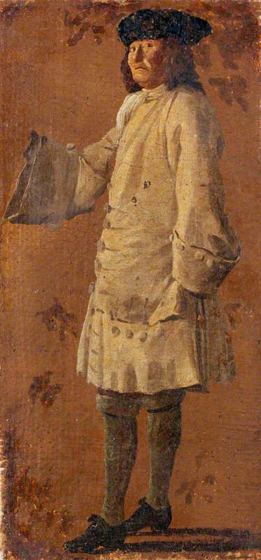 A Gentleman Wearing a White Coat, 1705, Luca Carlevarijs