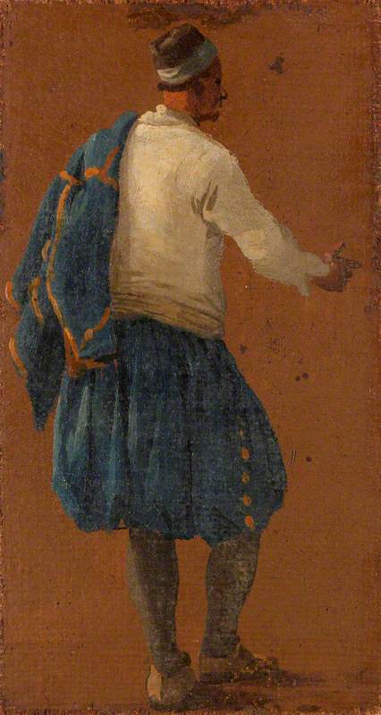 A Man Seen from Behind, 1705, Luca Carlevarijs