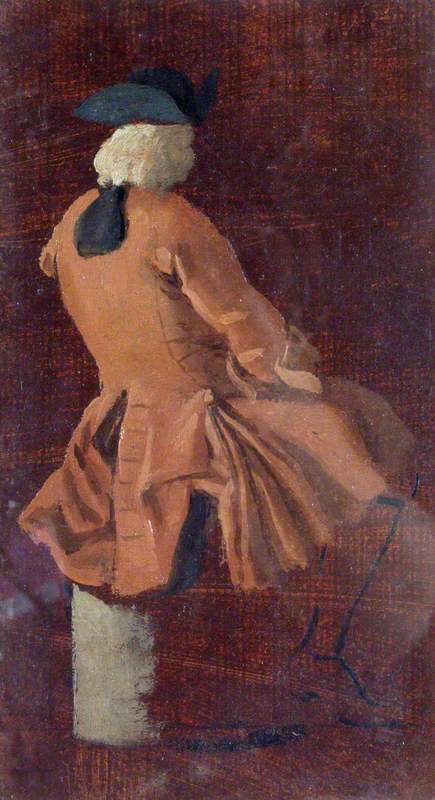 A Seated Man Seen from Behind, 1705, Luca Carlevarijs