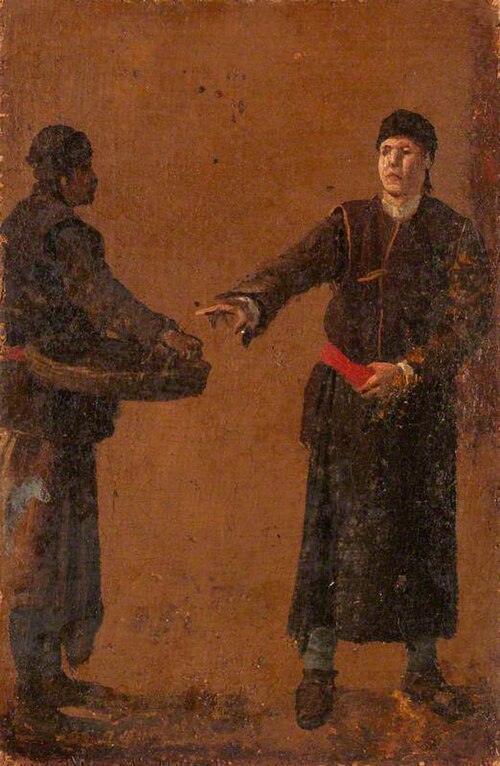 Two Studies of Men, 1705, Luca Carlevarijs