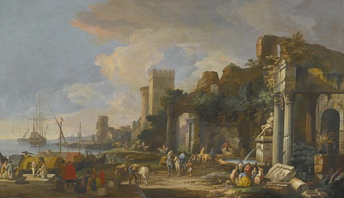 Capriccio View of a Mediterranean Port, , Luca Carlevarijs