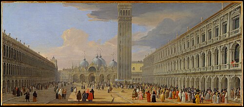 Piazza San Marco, Venice, 1709, Luca Carlevarijs